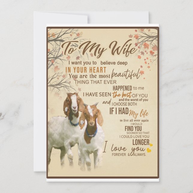 Wife Lover |To My Wife I Love You Forever & Always Holiday Card (Front)