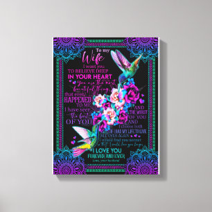Wife Lovers To My Wife I Love You Forever Ever Canvas Print
