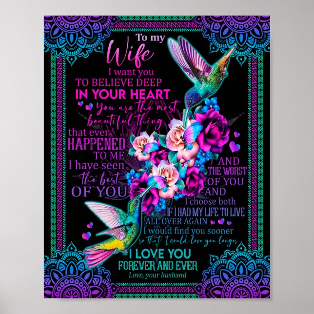 Wife Lovers | To My Wife I Love You Forever Ever Poster (Front)