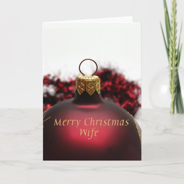 Wife   Merry Christmas card (Front)