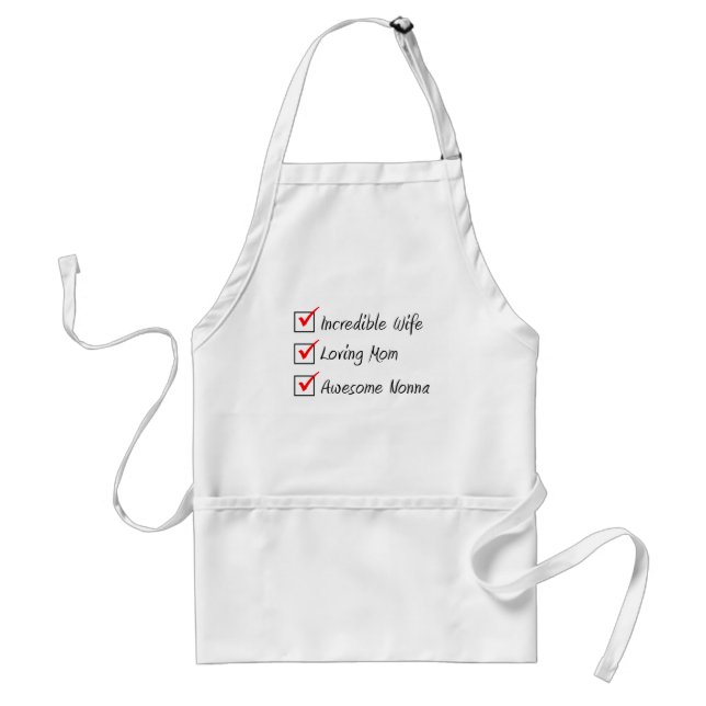 Wife Mom Nonna Italian Woman Standard Apron (Front)