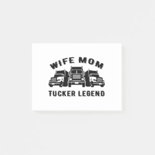 Wife Mom Trucker Legend Quotes Post-it Notes