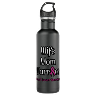 Wife Mom Warrior...Breast Cancer 710 Ml Water Bottle