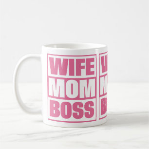 Wife - Mum - Boss Coffee Mug