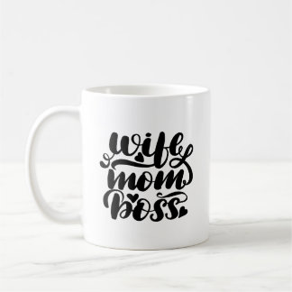 Wife Mum Boss Coffee Mug