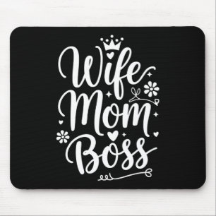 Wife Mum Boss Cute Mother's Day Gift Mouse Pad
