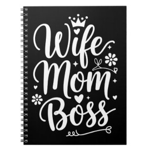 Wife Mum Boss Cute Mother's Day Gift Notebook