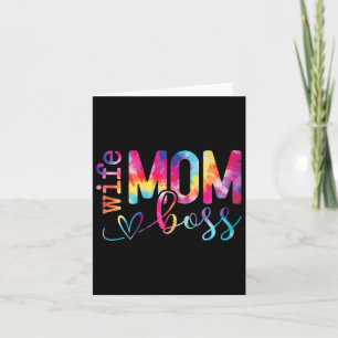Wife Mum Boss Funny Mothers Day  Card