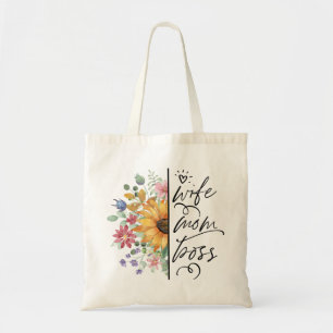 Wife, Mum, Boss Mother's Day  Tote Bag