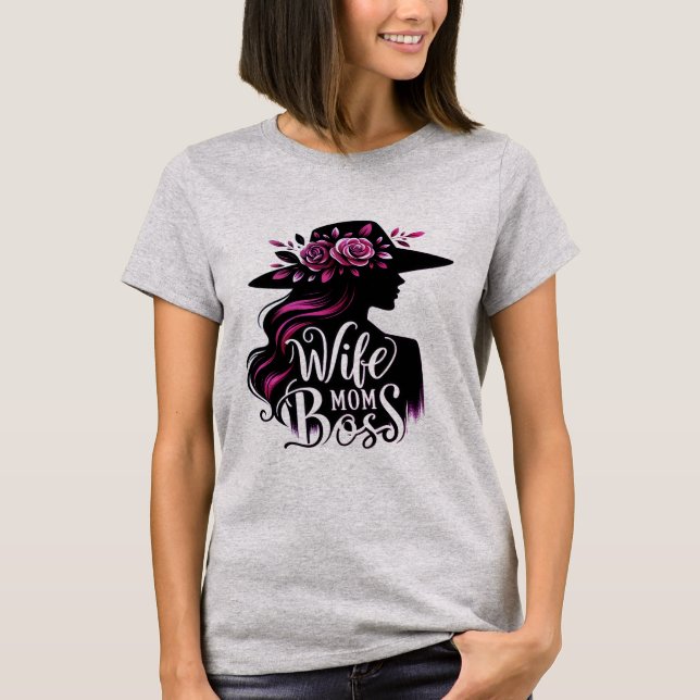 Wife Mum Boss T-Shirt (Front)