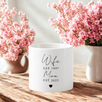 Wife Mum EST 2025 Espresso Cup | Custom Gift
