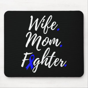 Wife Mum Fighter Alopecia Areata Awareness Mouse Pad