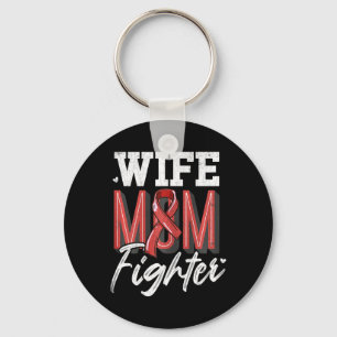 Wife Mum Fighter Brain Aneurysm Awareness Support  Key Ring