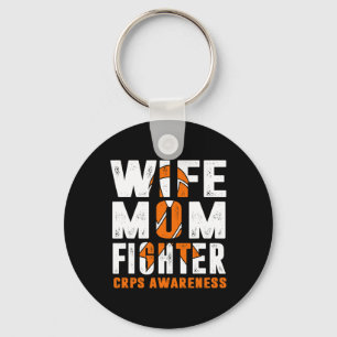 Wife Mum Fighter CRPS Awareness Key Ring