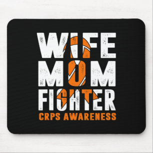Wife Mum Fighter CRPS Awareness  Mouse Pad