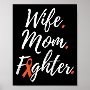 Wife Mum Fighter Rsd Crps Awareness  Poster