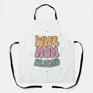 Wife Mum Friend, Mother's Day Gift, Gift For Mum Apron