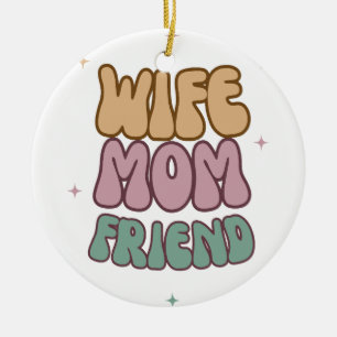Wife Mum Friend, Mother's Day Gift, Gift For Mum Ceramic Tree Decoration