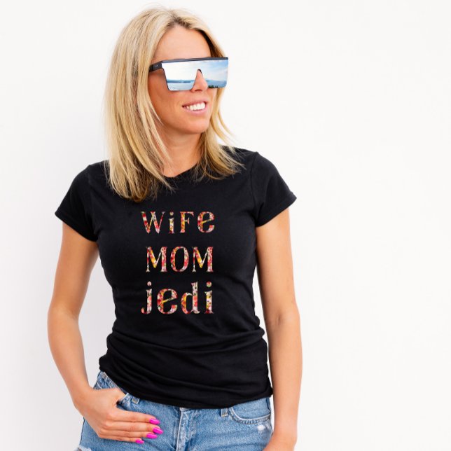 Wife Mum Jedi T-Shirt (Creator Uploaded)