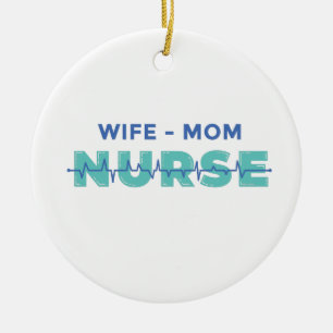 Wife Mum Nurse Ceramic Tree Decoration