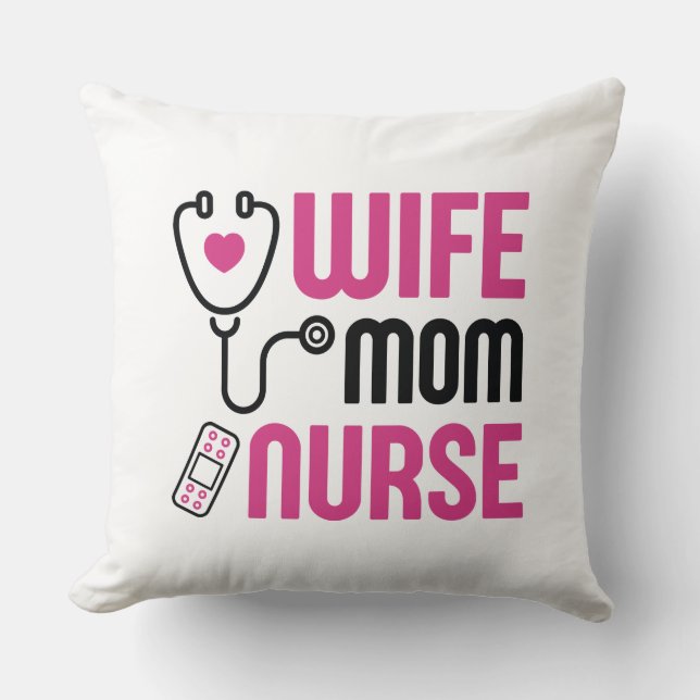 Wife Mum Nurse Cushion (Front)