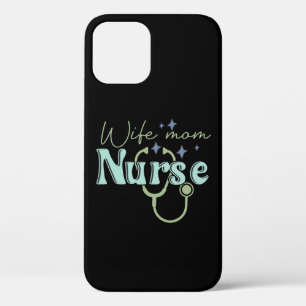 Wife Mum Nurse Gift for Nurse Mother's Day iPhone 12 Pro Case