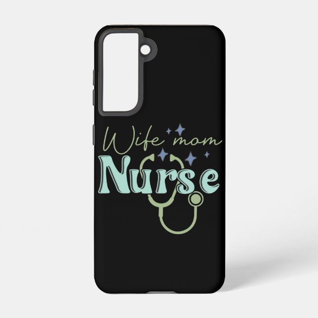 Wife Mum Nurse Gift for Nurse Mother's Day Samsung Galaxy S21 Case (Back)