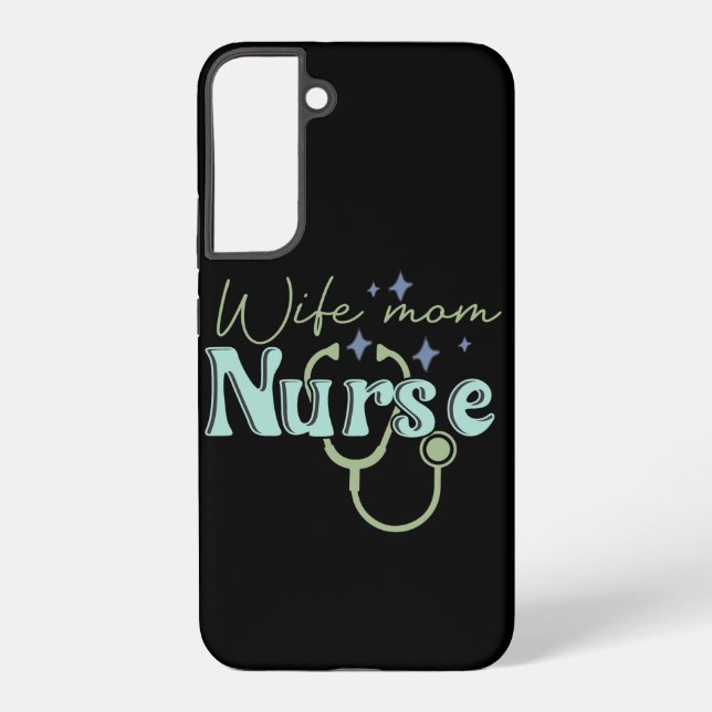 Wife Mum Nurse Gift for Nurse Mother's Day Samsung Galaxy S22+ Case (Back)