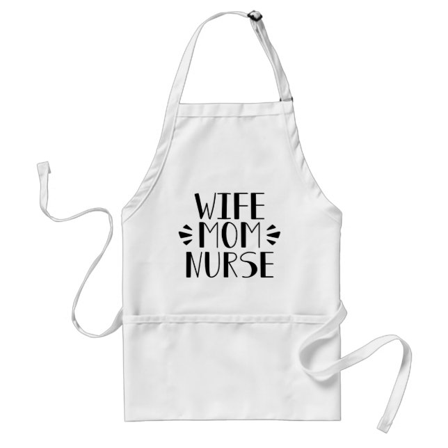 Wife Mum Nurse Graphic Standard Apron (Front)