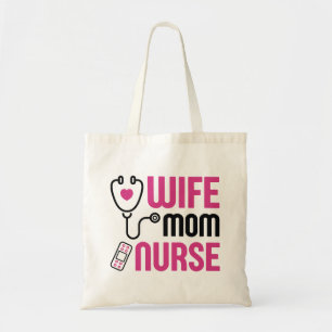 Wife Mum Nurse Tote Bag