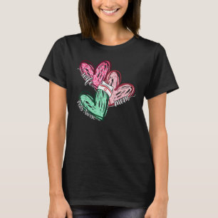 Wife Mum Peds Nurse Nursing Leopard Hearts Mother T-Shirt