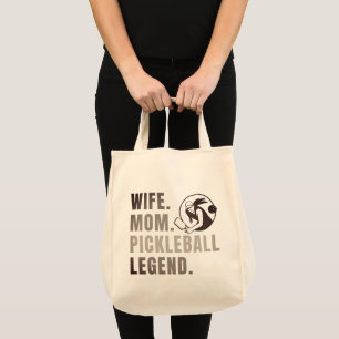 Wife Mum Pickleball Legend - Vintage Funny Women's Tote Bag