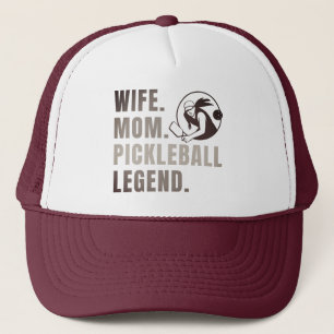 Wife Mum Pickleball Legend - Vintage Funny Women's Trucker Hat