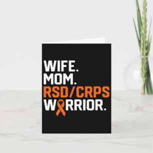 Wife Mum Rsd Crps Warrior Awareness Get Well Recov Card