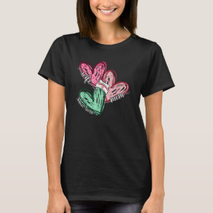 Wife Mum School Nurse Leopard Hearts Mother's Day T-Shirt
