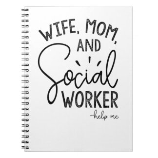 Wife Mum Social Worker Notebook