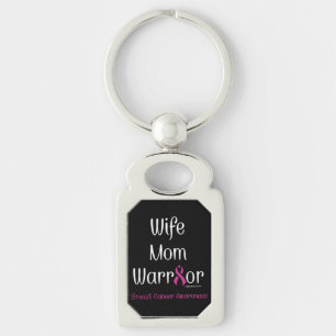 Wife Mum Warrior...Breast Cancer Key Ring