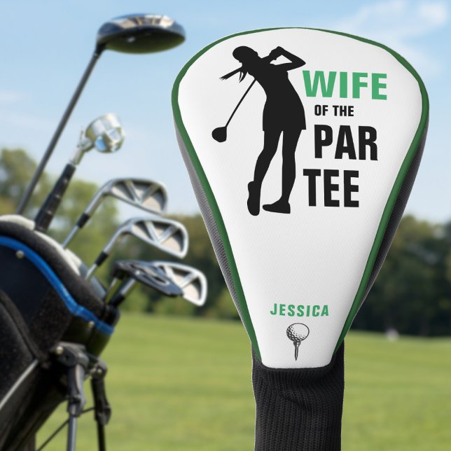 Wife of the Par Tee Green & White Golf Head Cover (Wife of the Par Tee Green & White Golf Head Cover)