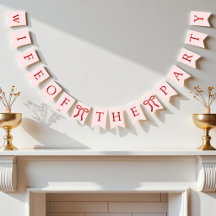 Wife Of The Party Bow Bachelorette Bridal Shower