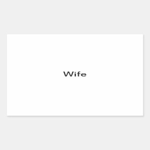 "Wife" Photo Label