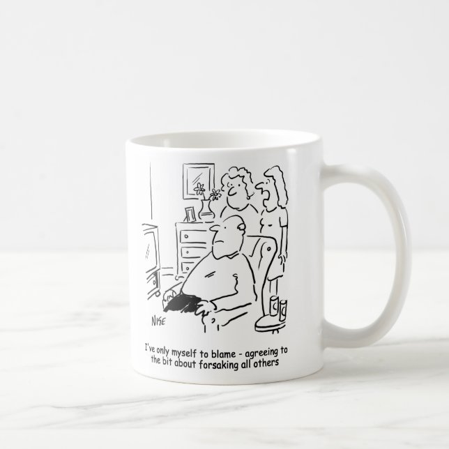 Wife regrets her wedding vows coffee mug (Right)