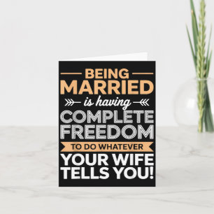 Wife Tells Engagement Fiancé Couple Husband Wife Card