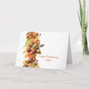 Wife  Thanksgiving Card