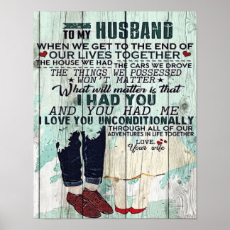Wife To My Husband Gift | To Husband Letter | Poster