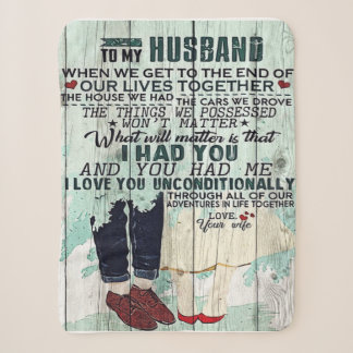 Wife To My Husband Gift | To Husband Letter | Sherpa Blanket