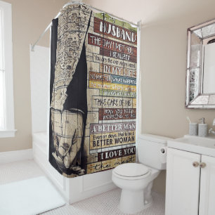 Wife To My Husband Letter New Home Decor Shower Curtain