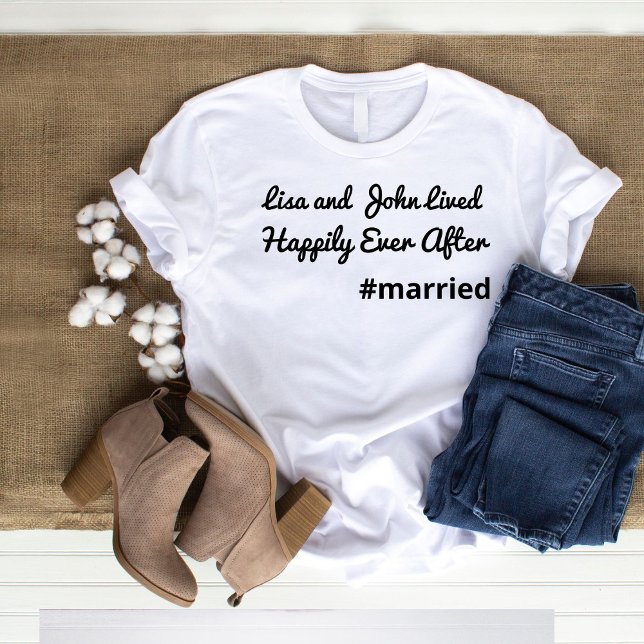 Wife Wedding Party Shirt - Just Married Bride (Creator Uploaded)