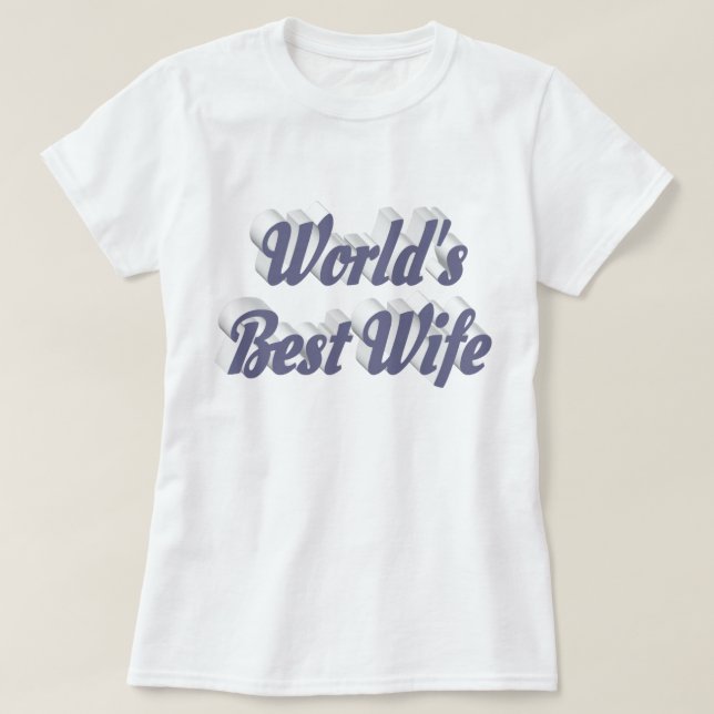Wife with grey text T-Shirt (Design Front)