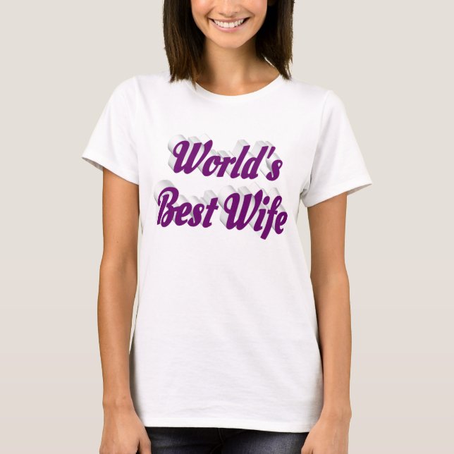 Wife with purple text T-Shirt (Front)