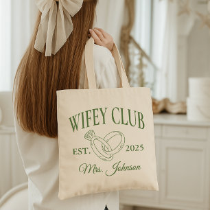Wifey Club Tote, Personalised Wedding Gift for Her Tote Bag